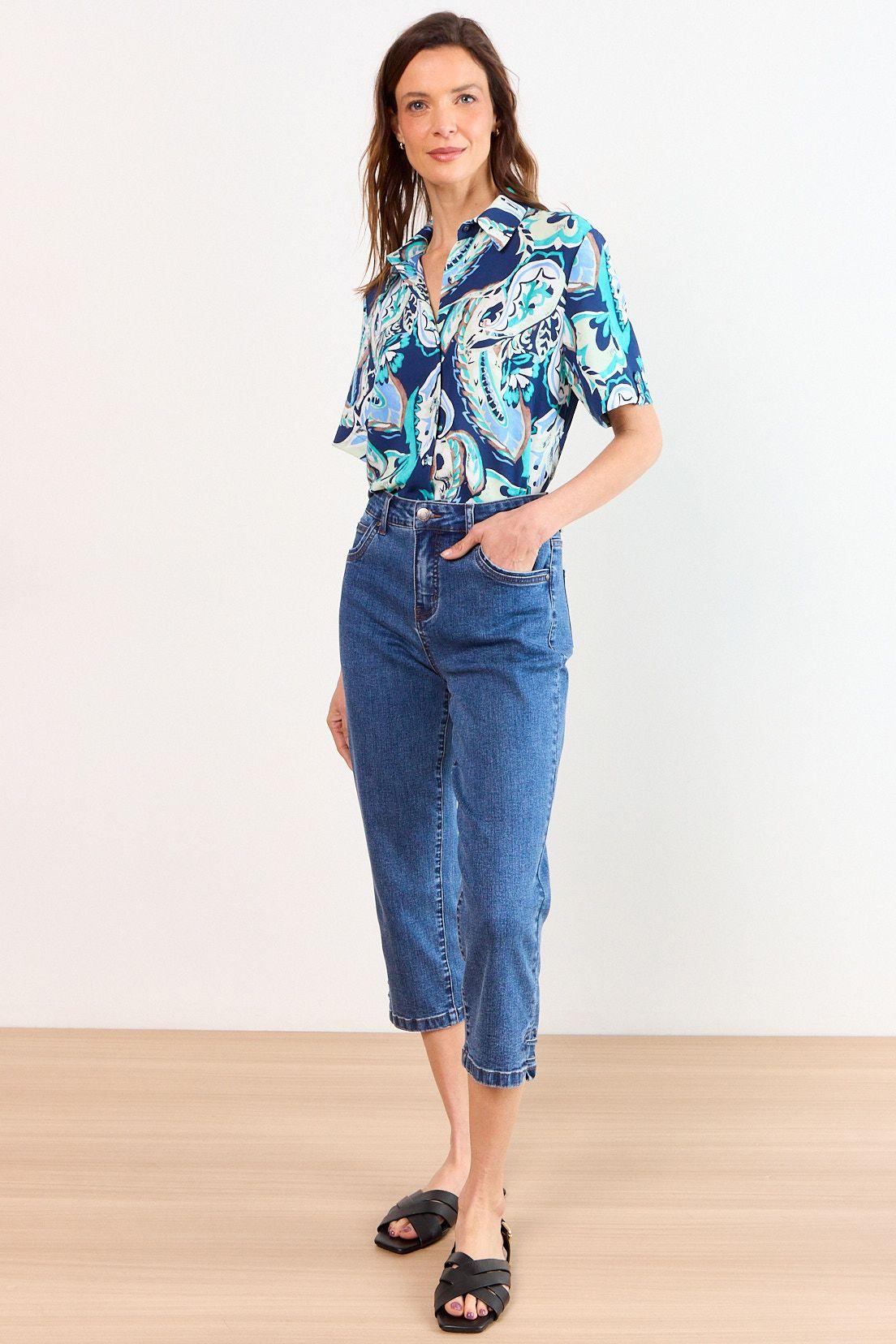 Blusas Manga Corta Azul Ma Griffe 14102226008104-4