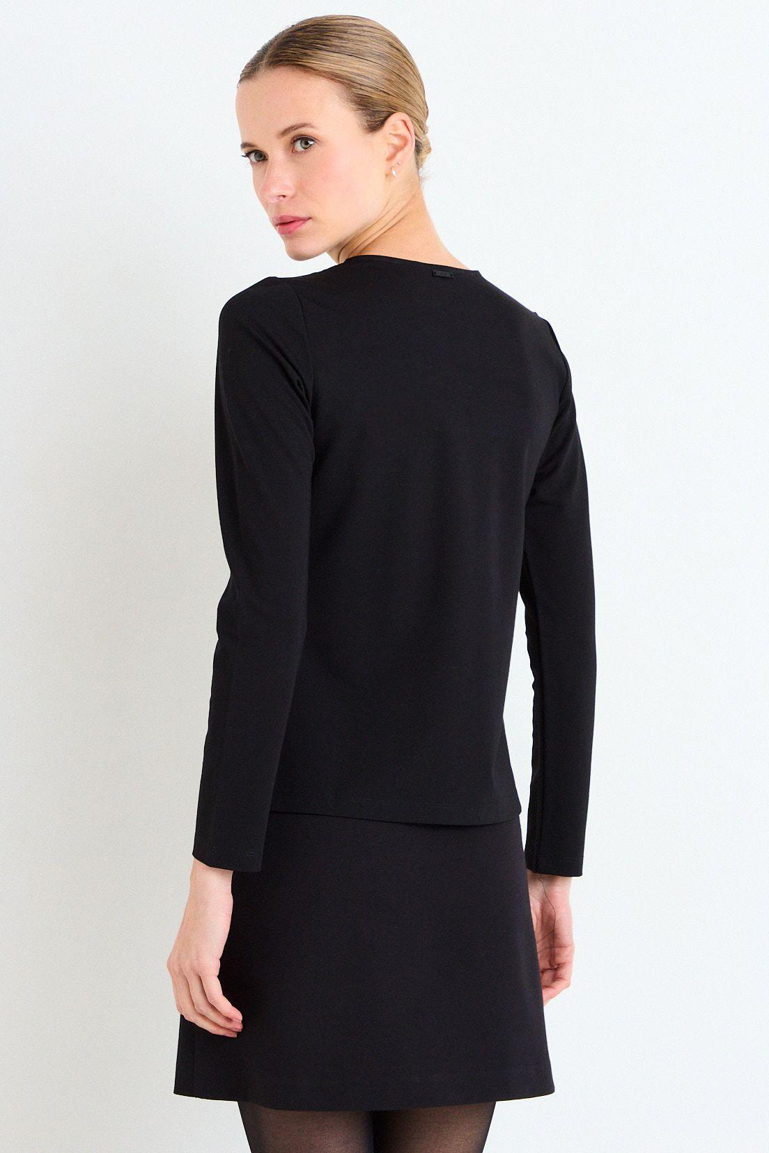 Polera Lisa De Manga Larga Negro Ash 14207226052102-2