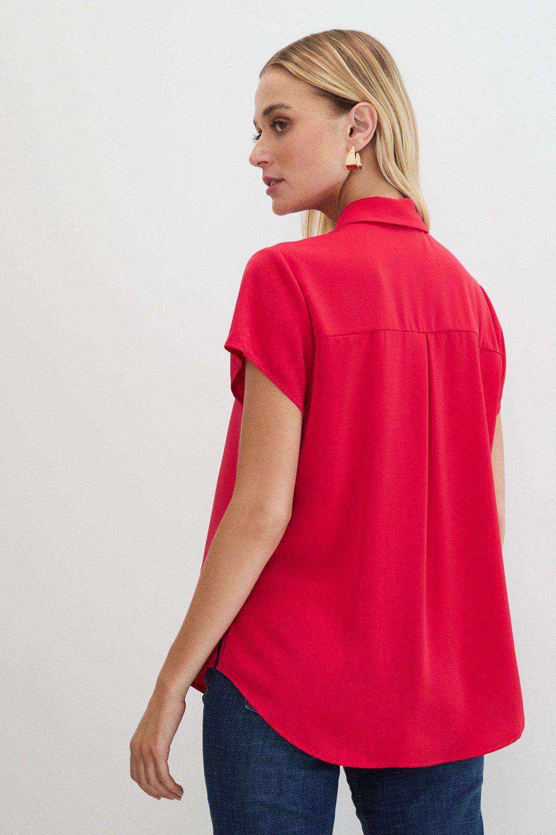 Blusas Manga Corta Rojo Ash 14007125070103-2
