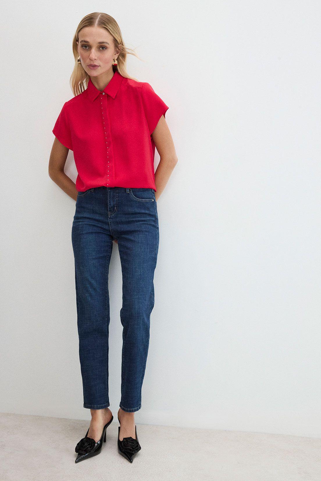 Blusas Manga Corta Rojo Ash 14007125070103-4