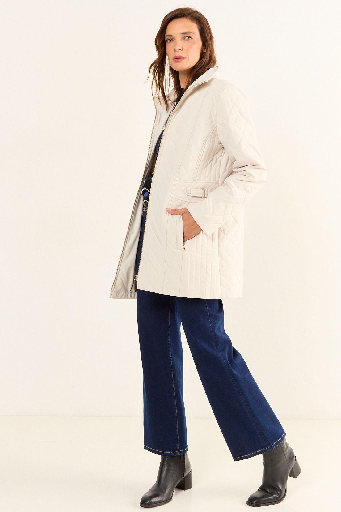 Parka Con Gorro Y Cierre Beige Ma Griffe 17602126002106-4