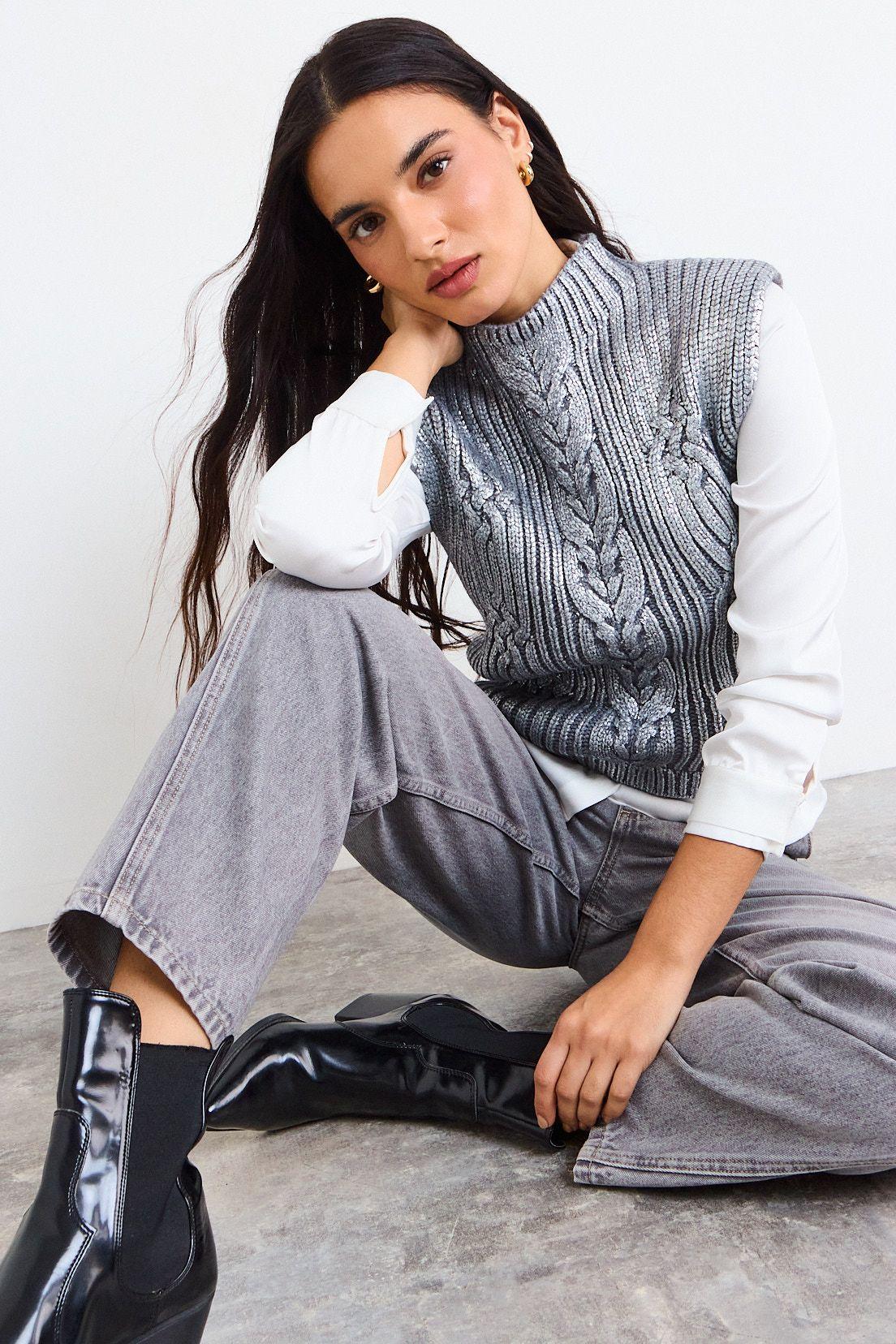 Sweater Sin Mangas Folia Gris iO 18120126022113-3