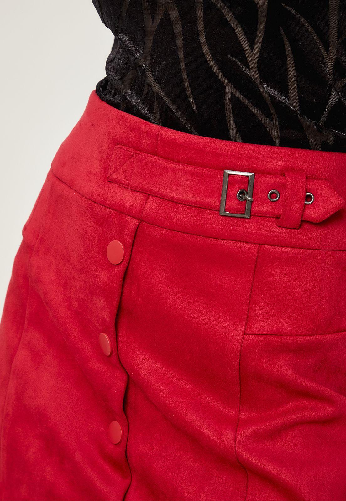 Falda Lisa Rojo iO 12020224001103-1