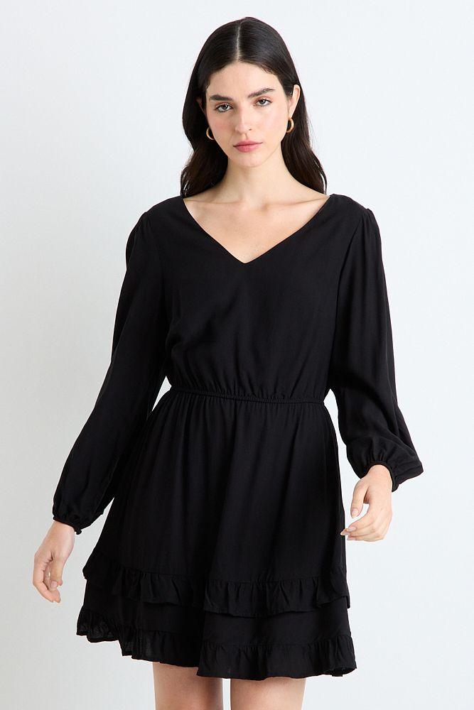 Vestido Corto Negro Ash 13007125070102-0
