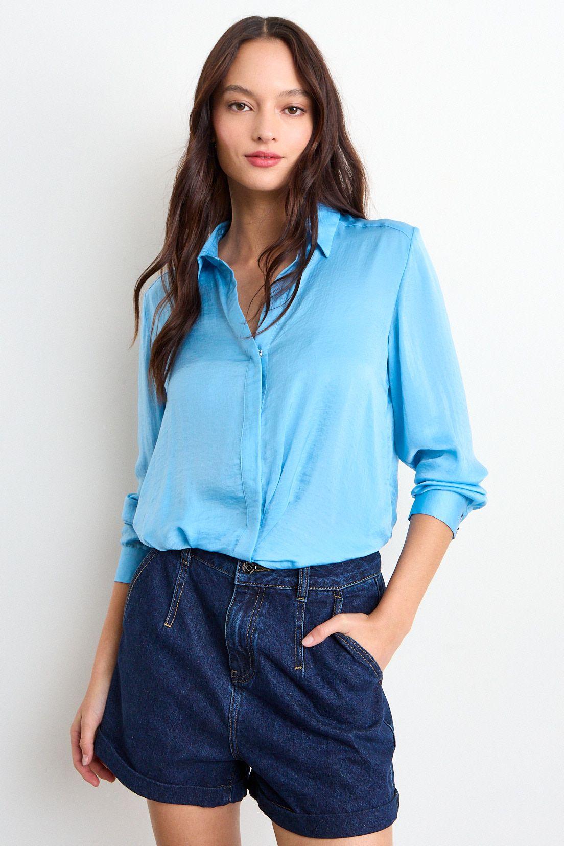 Blusa Lisa Celeste iO 14020126002110-0