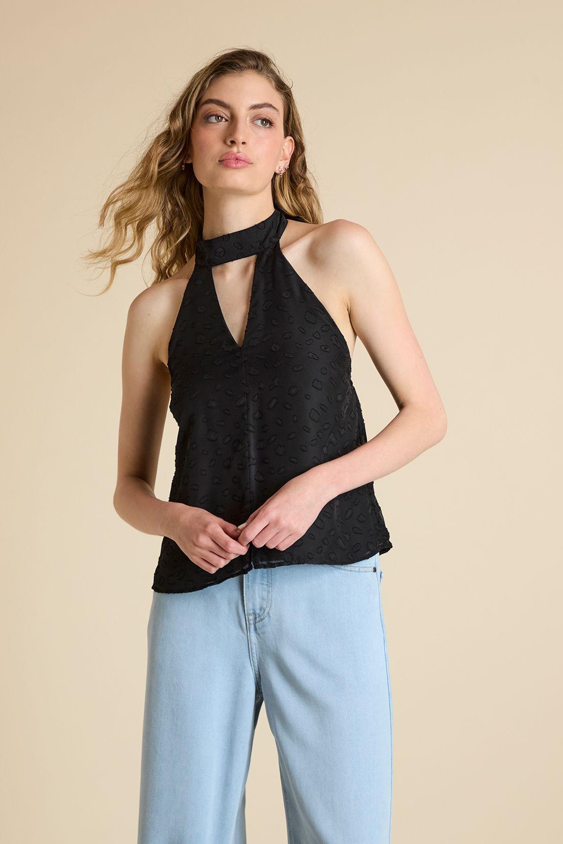 Blusa Lisa Negro iO 14020125053102-0