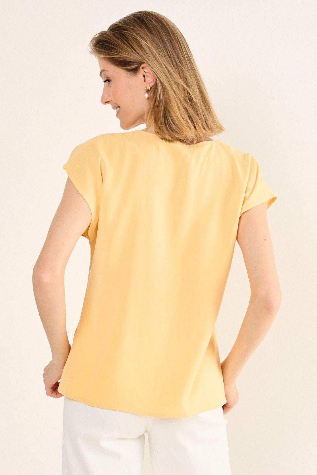 Blusa Escote En V Naranjo Ma Griffe 14002126001131-2