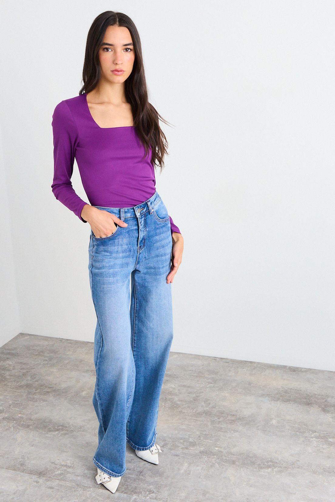 Polera Lisa Morado iO 14220126058121-4