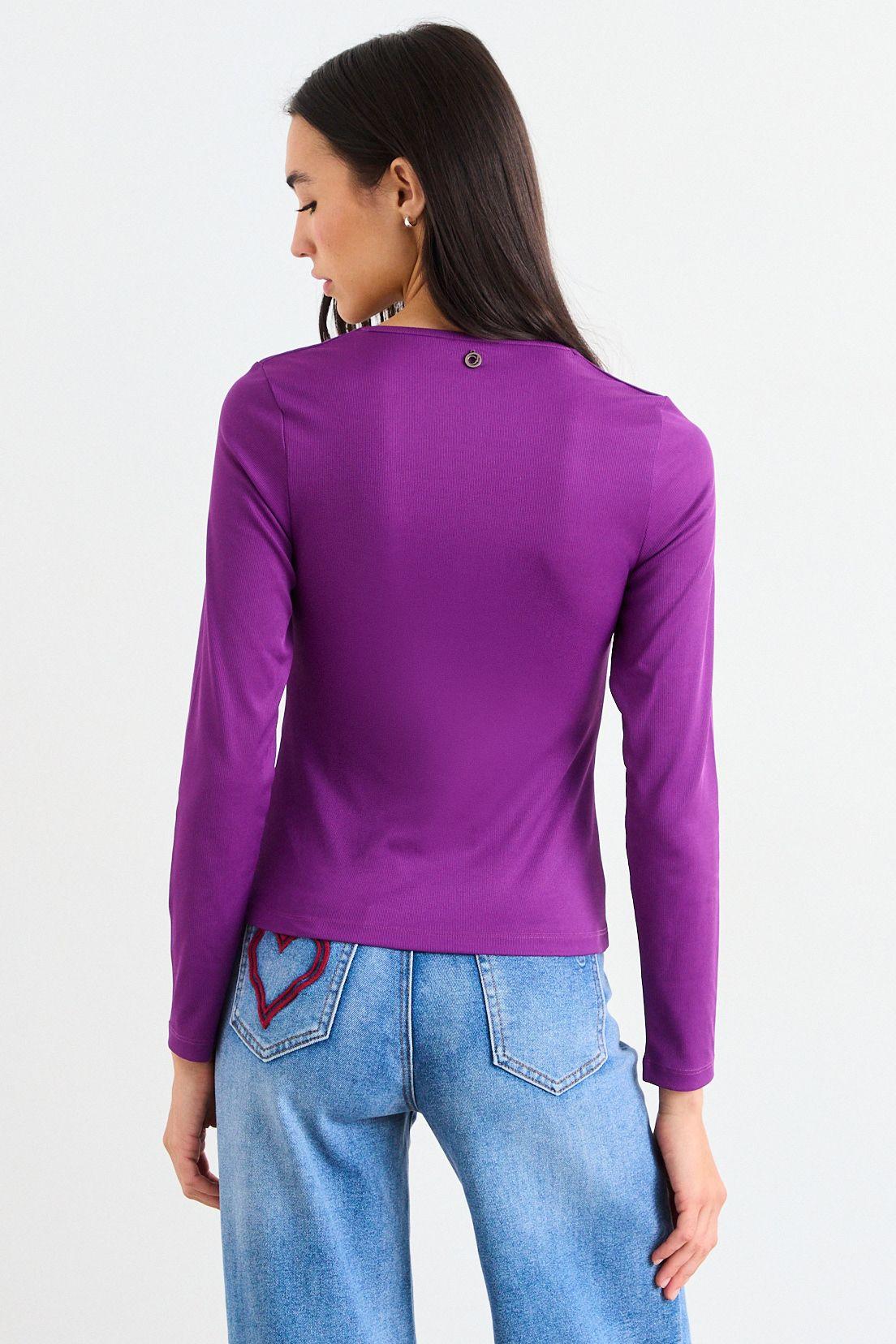 Polera Lisa Morado iO 14220126058121-2