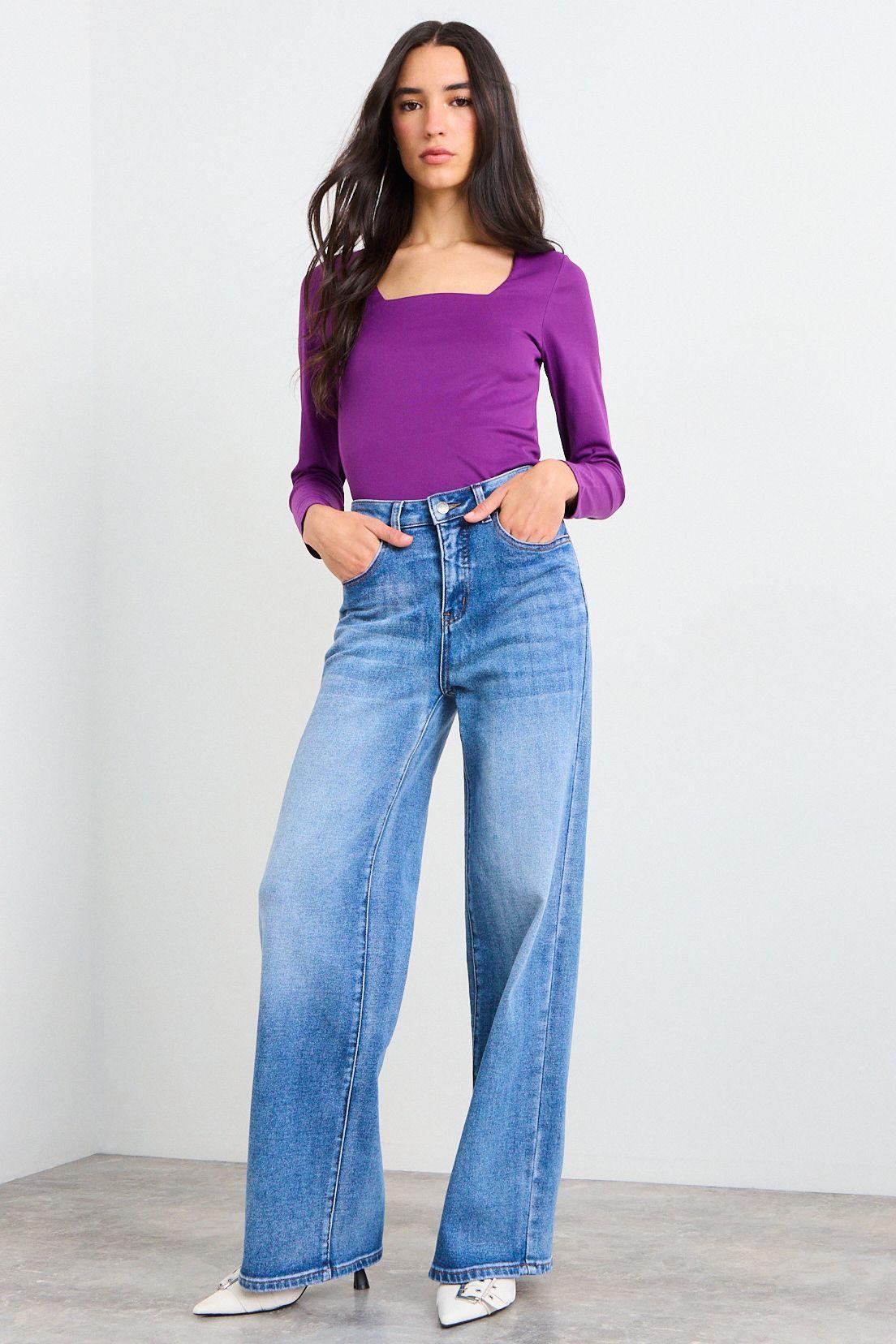 Polera Lisa Morado iO 14220126058121-3