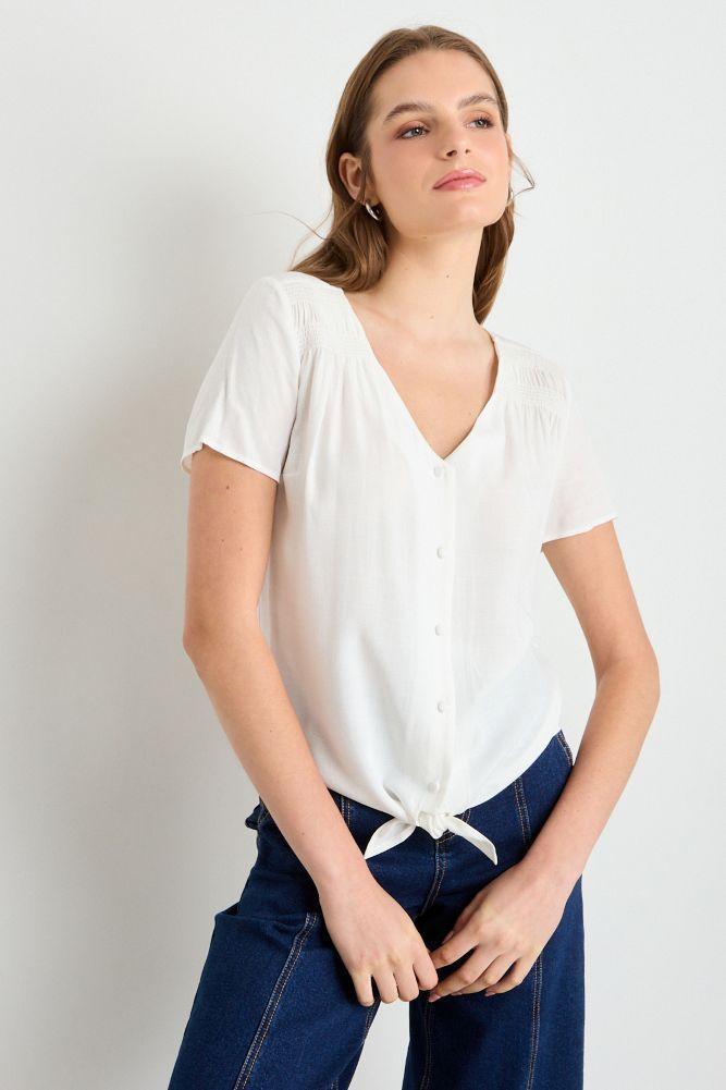 Blusas Manga Corta Crudo iO 14020225067105-0