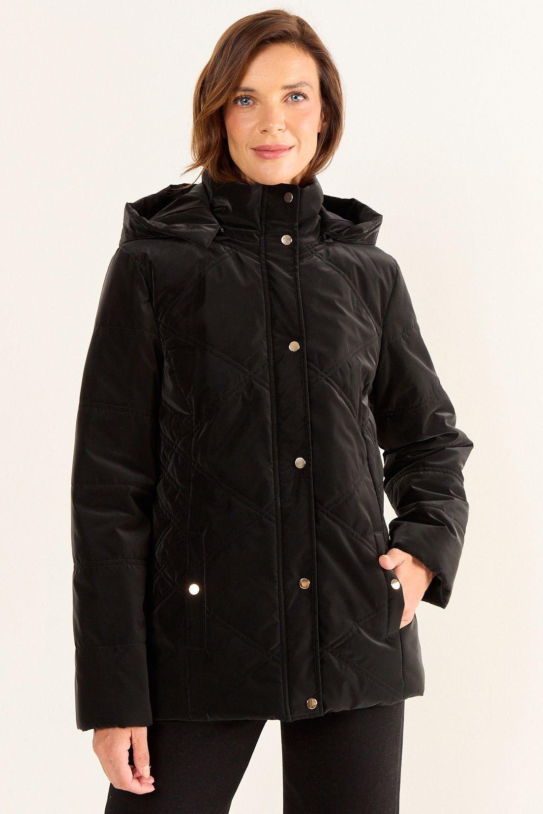 Parka Con Gorro Negro Ma Griffe 17602126001102-0