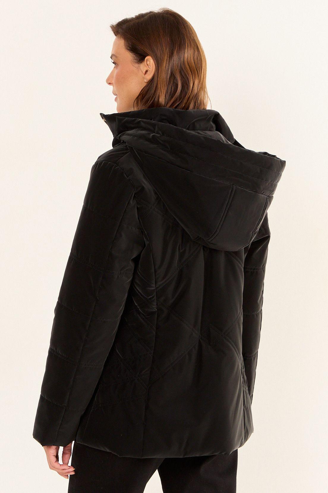 Parka Con Gorro Negro Ma Griffe 17602126001102-2