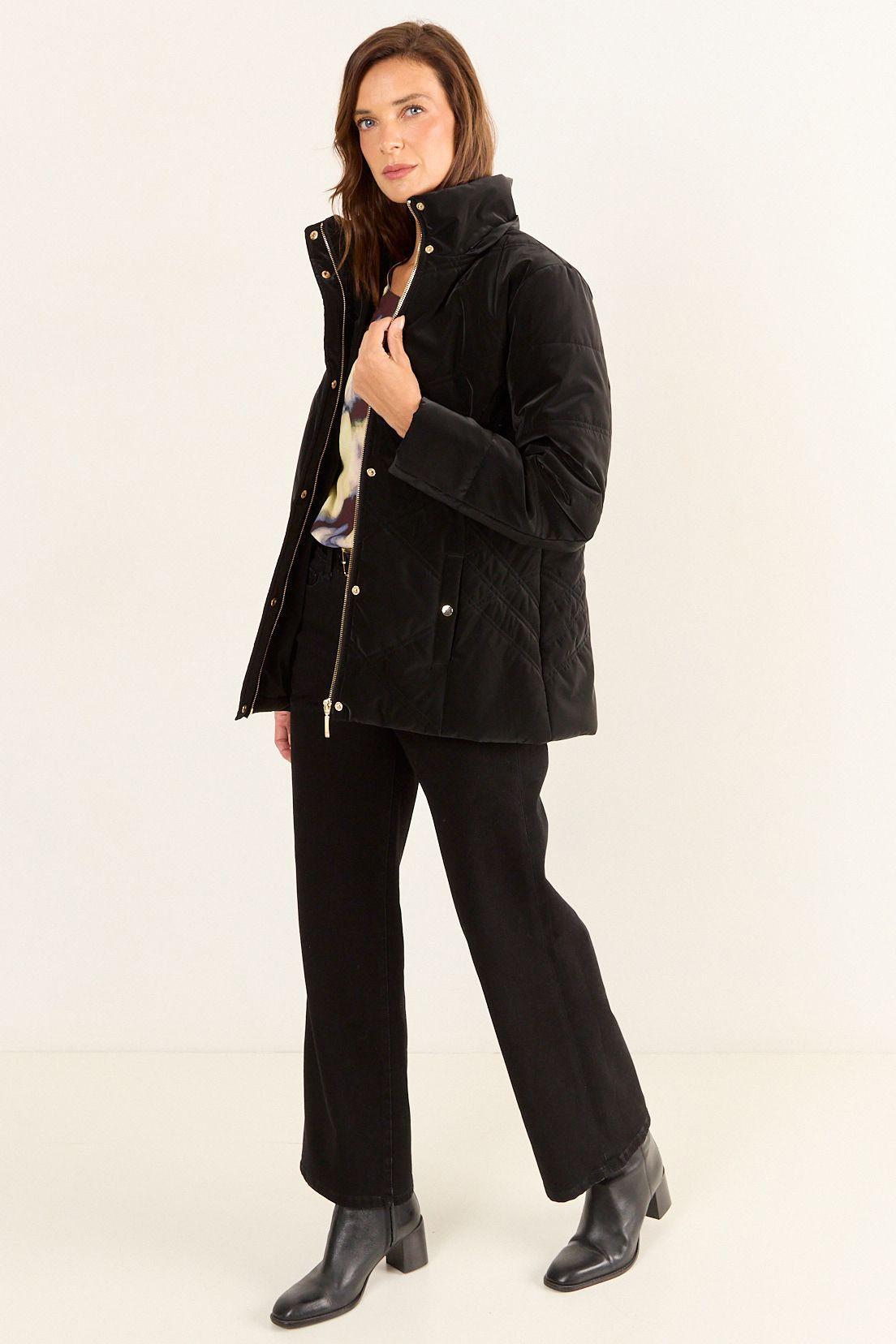 Parka Con Gorro Negro Ma Griffe 17602126001102-3