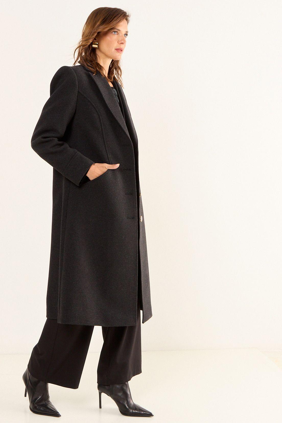 Abrigo Largo Gris Ma Griffe 17002126050163-4