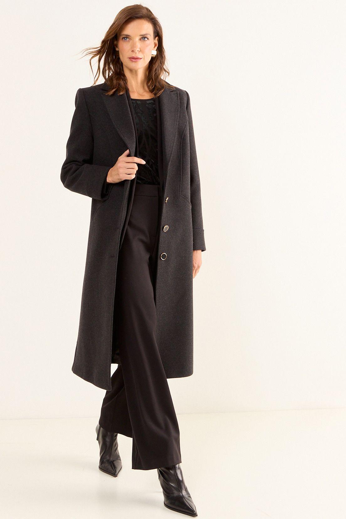 Abrigo Largo Gris Ma Griffe 17002126050163-2