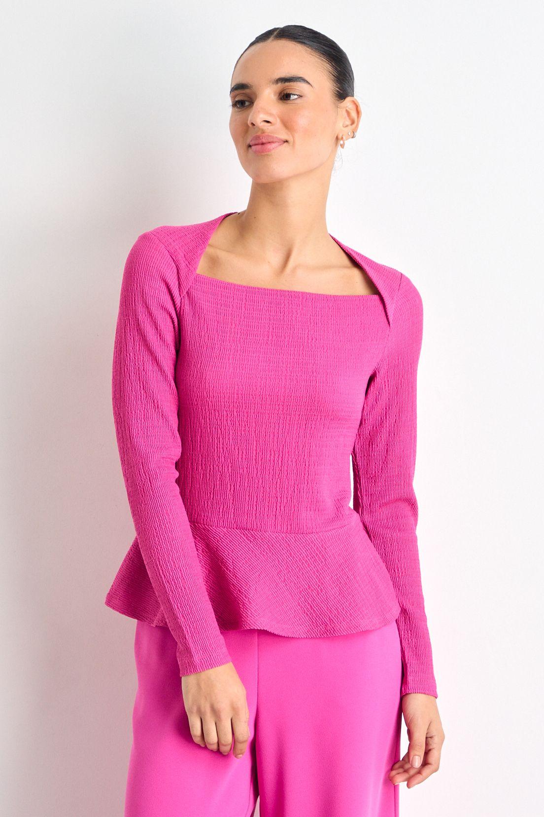 Polera Manga Larga Fucsia iO 14220225051116-0