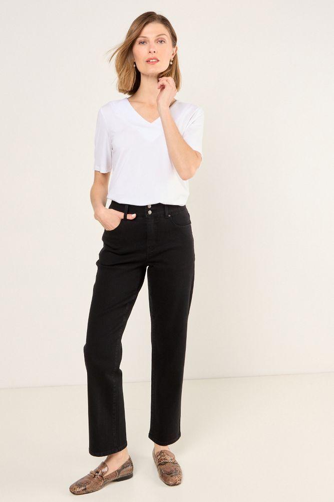 Polera Escote En V Blanco Ma Griffe 14202225015101-3