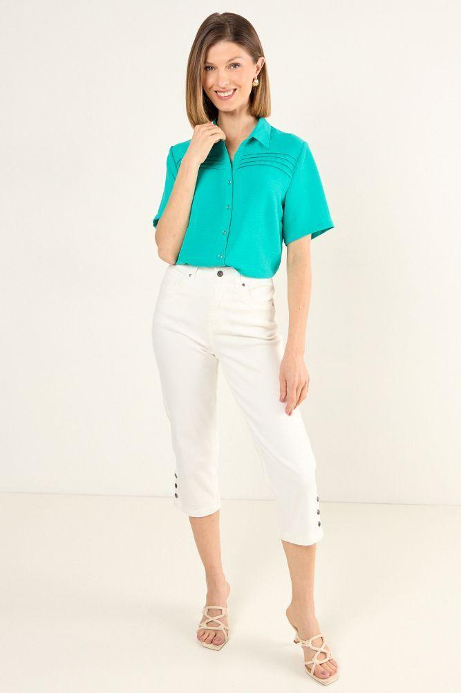 Blusa Lisa Verde Ma Griffe 14004225037217-3