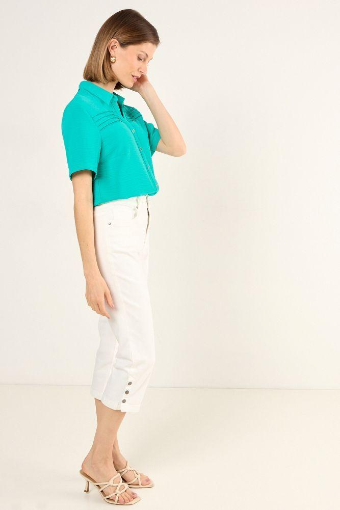 Blusa Lisa Verde Ma Griffe 14004225037217-4