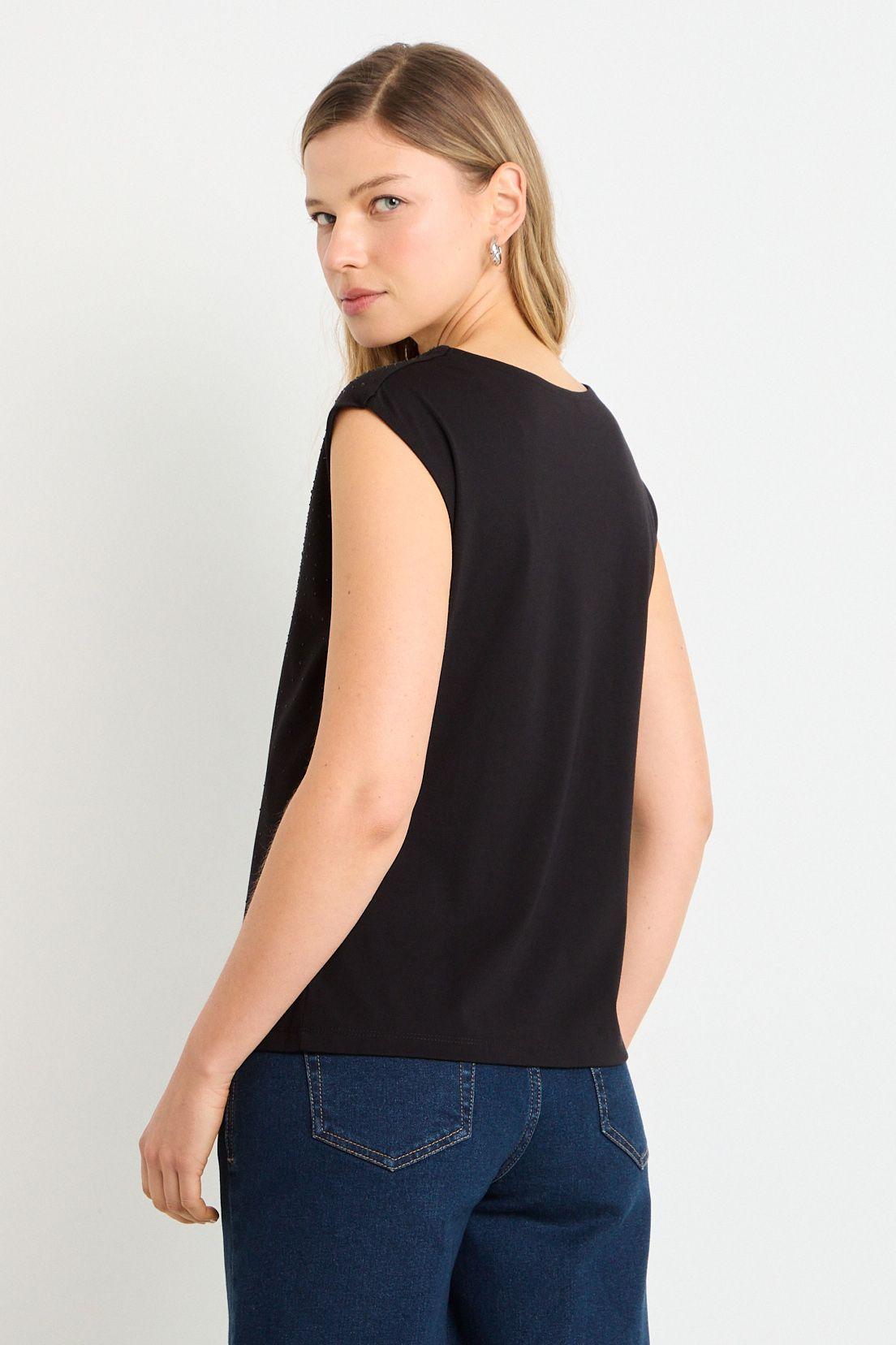 Polera Sin Mangas Negro Ash 14207225006102-2