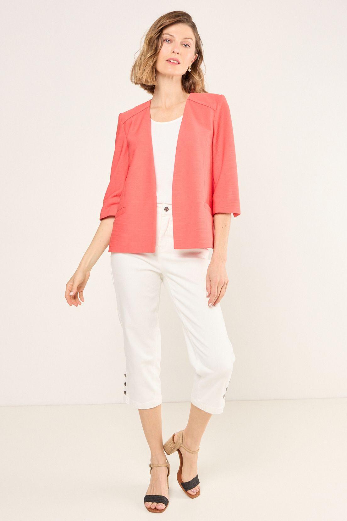 Blazer Abierto Coral Ma Griffe 16002225007133-3