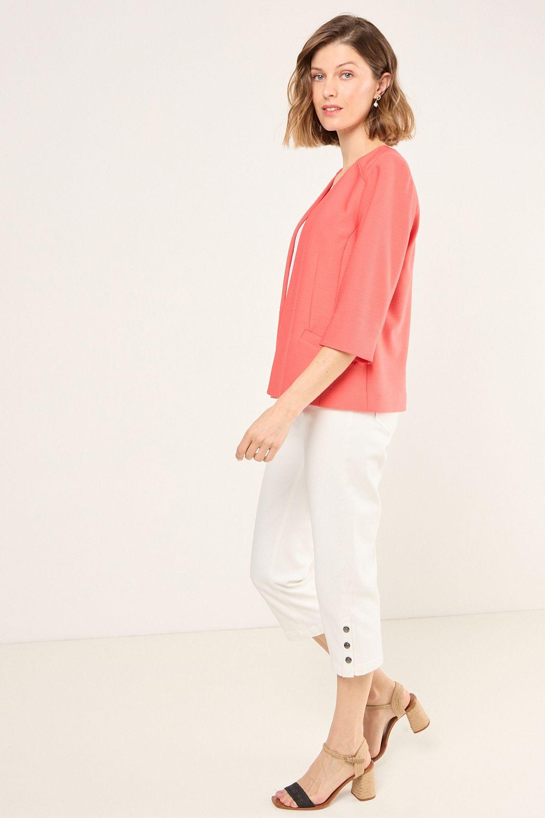 Blazer Abierto Coral Ma Griffe 16002225007133-4