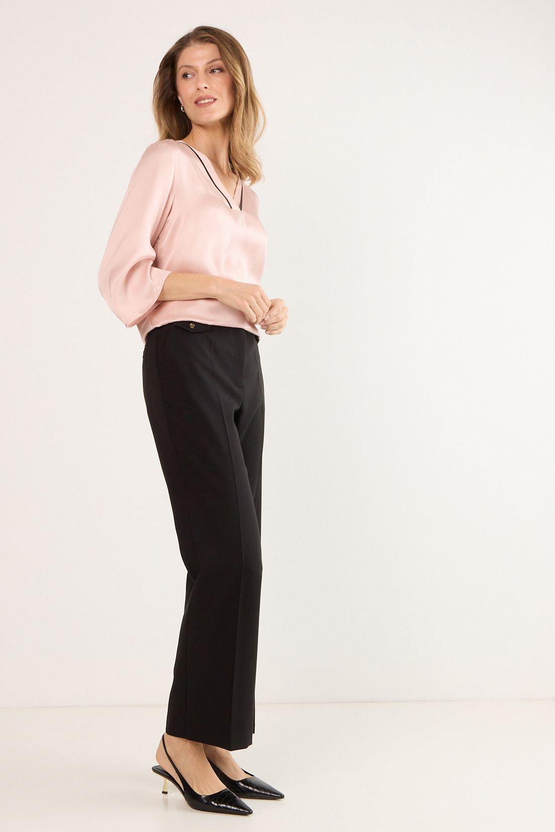 Blusas Manga Larga Rosa Ma Griffe 14002225055123-3