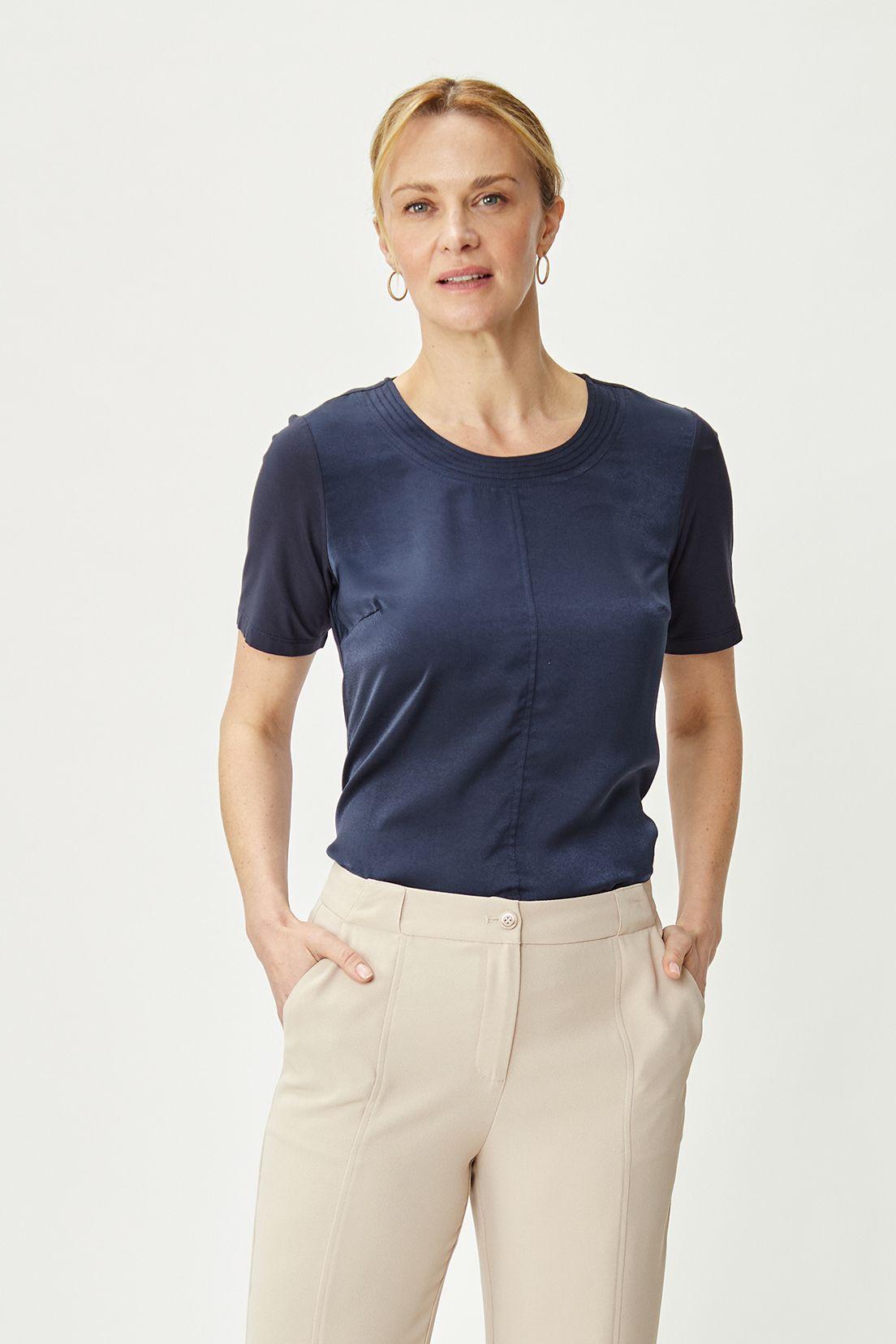 Polera Lisa Azul Ma Griffe 14202224055104-0