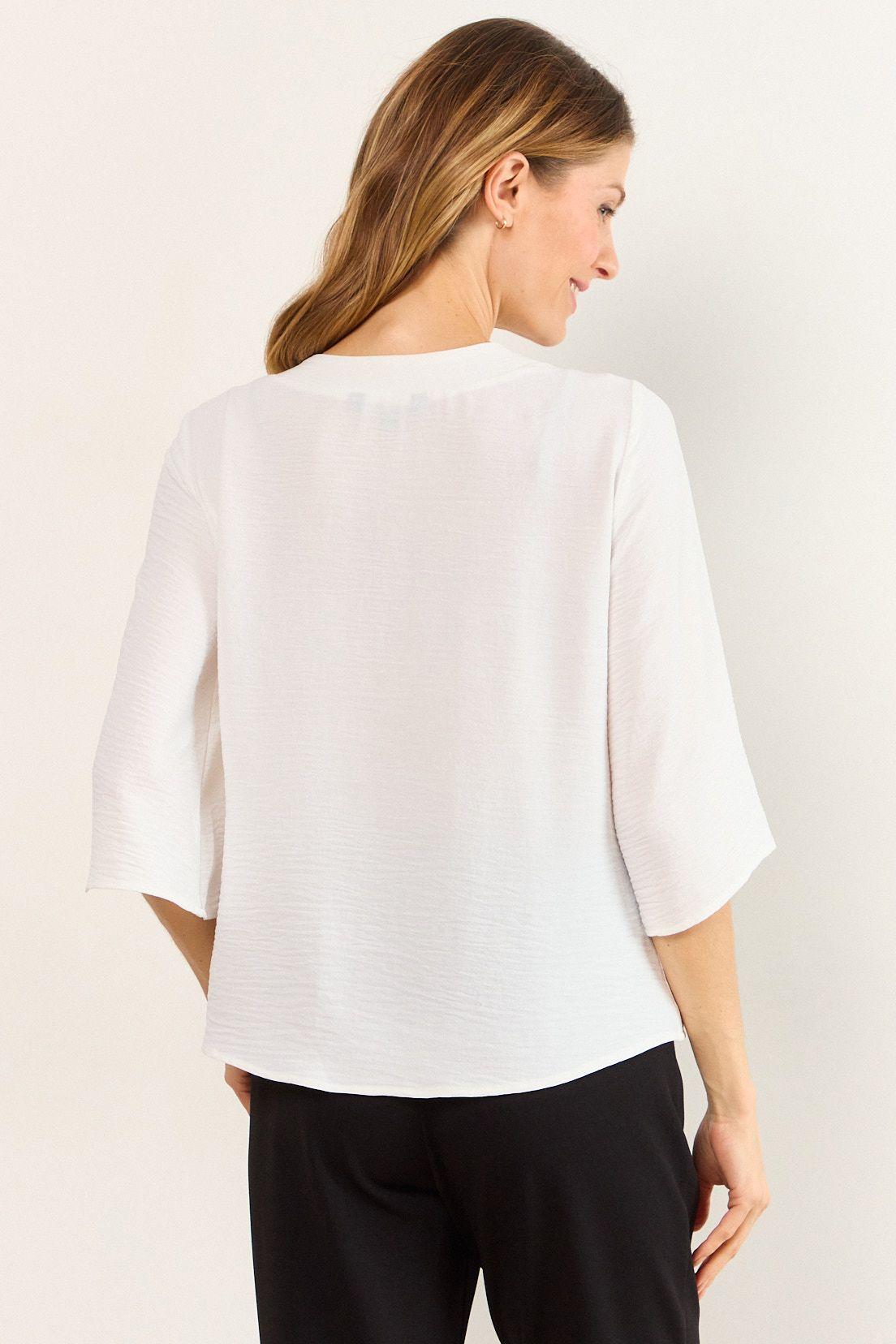 Blusa Escote En V Crudo Ma Griffe 14002226003105-2