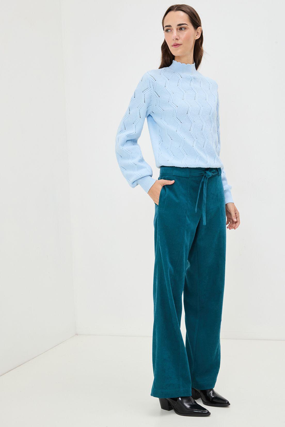 Sweater Liso Celeste 18120125017110-2