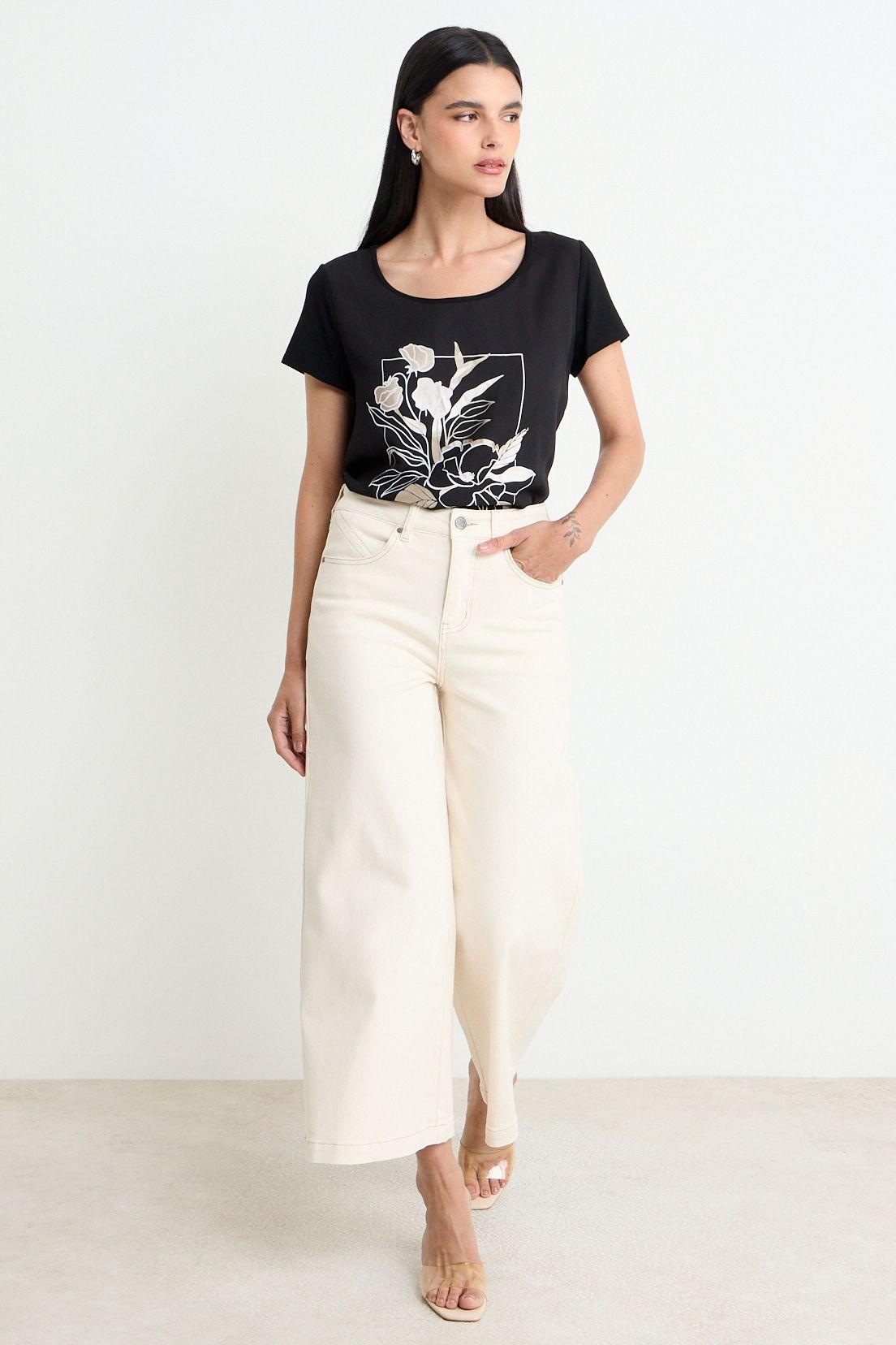 Polera Estampada Negro Ash 14604225072102-3