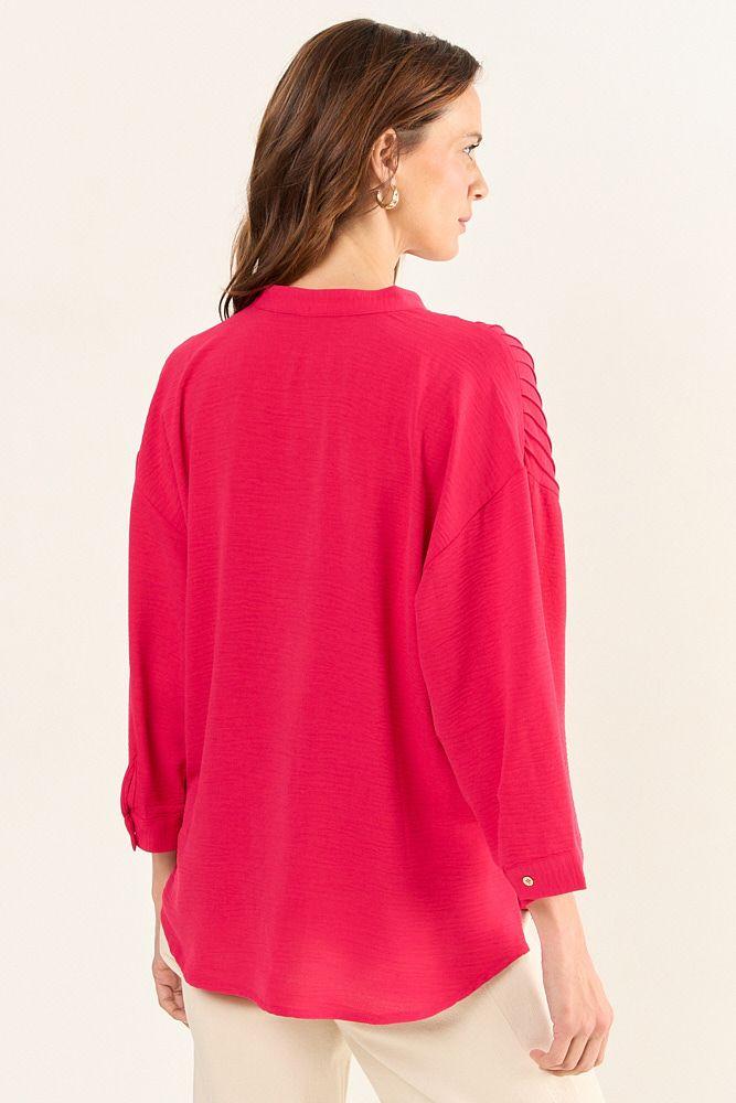 Blusa Cuello Mao Fucsia Ma Griffe 14002126055116-2