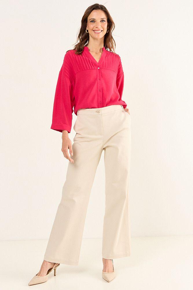 Blusa Cuello Mao Fucsia Ma Griffe 14002126055116-3