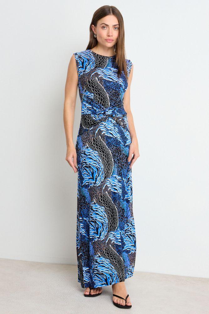 Vestido Largo Sin Mangas Print Negro Ash 13507225006102-2