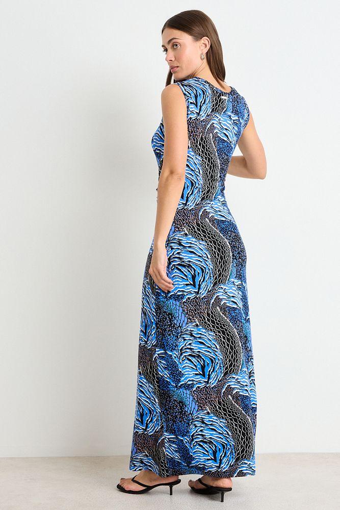 Vestido Largo Sin Mangas Print Negro Ash 13507225006102-3