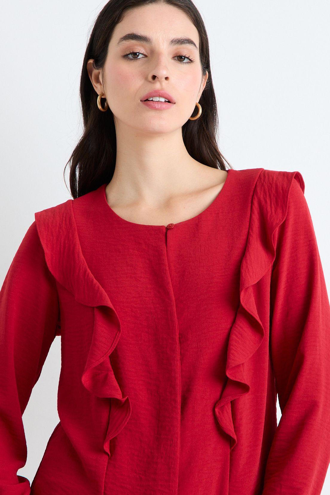 Blusas Manga Larga Rojo Ash 14007225003103-1