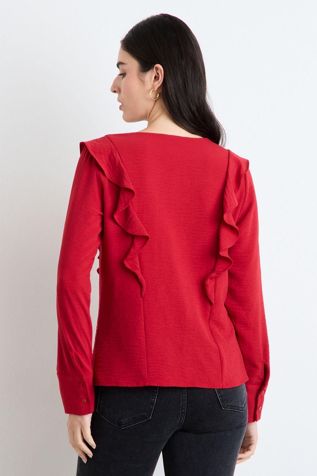 Blusas Manga Larga Rojo Ash 14007225003103-3