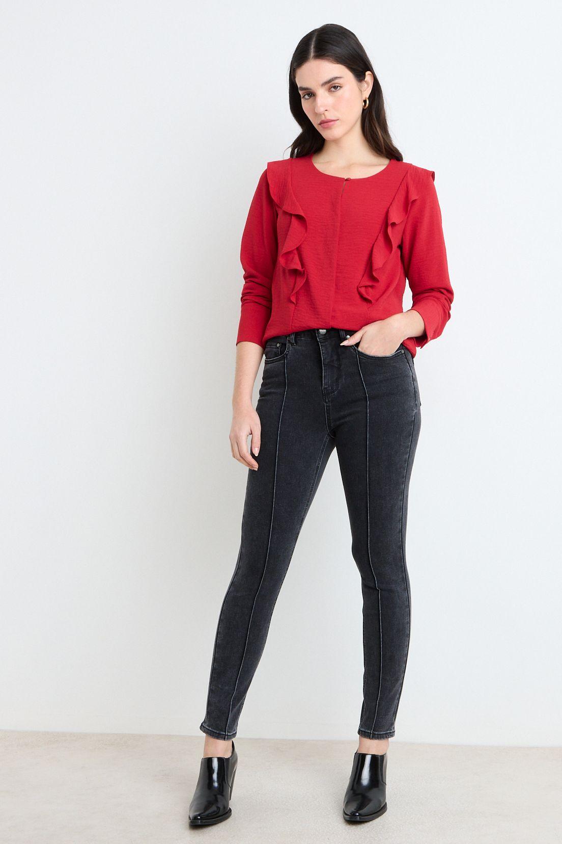 Blusas Manga Larga Rojo Ash 14007225003103-4