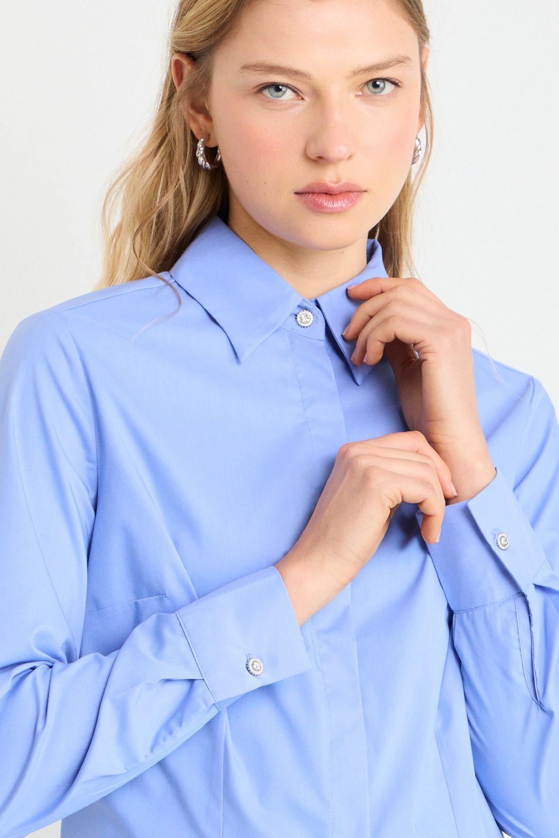 Blusas Manga Larga Azul Ash 14007225091134-1