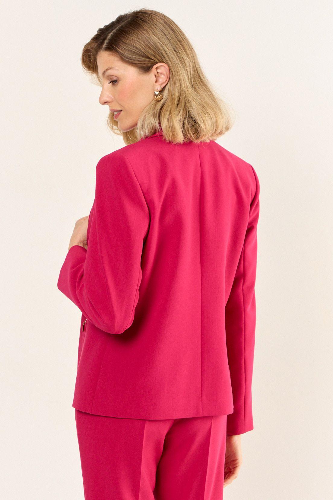 Blazer Bolsillo Cierre Fucsia Ma Griffe 16002126051116-2