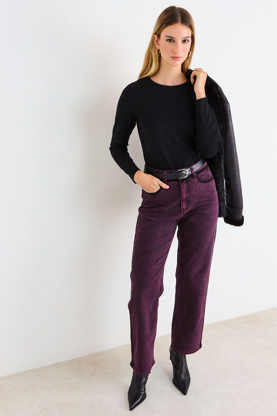 Polera Lisa En Rib Negro Ash 14207226050102-3
