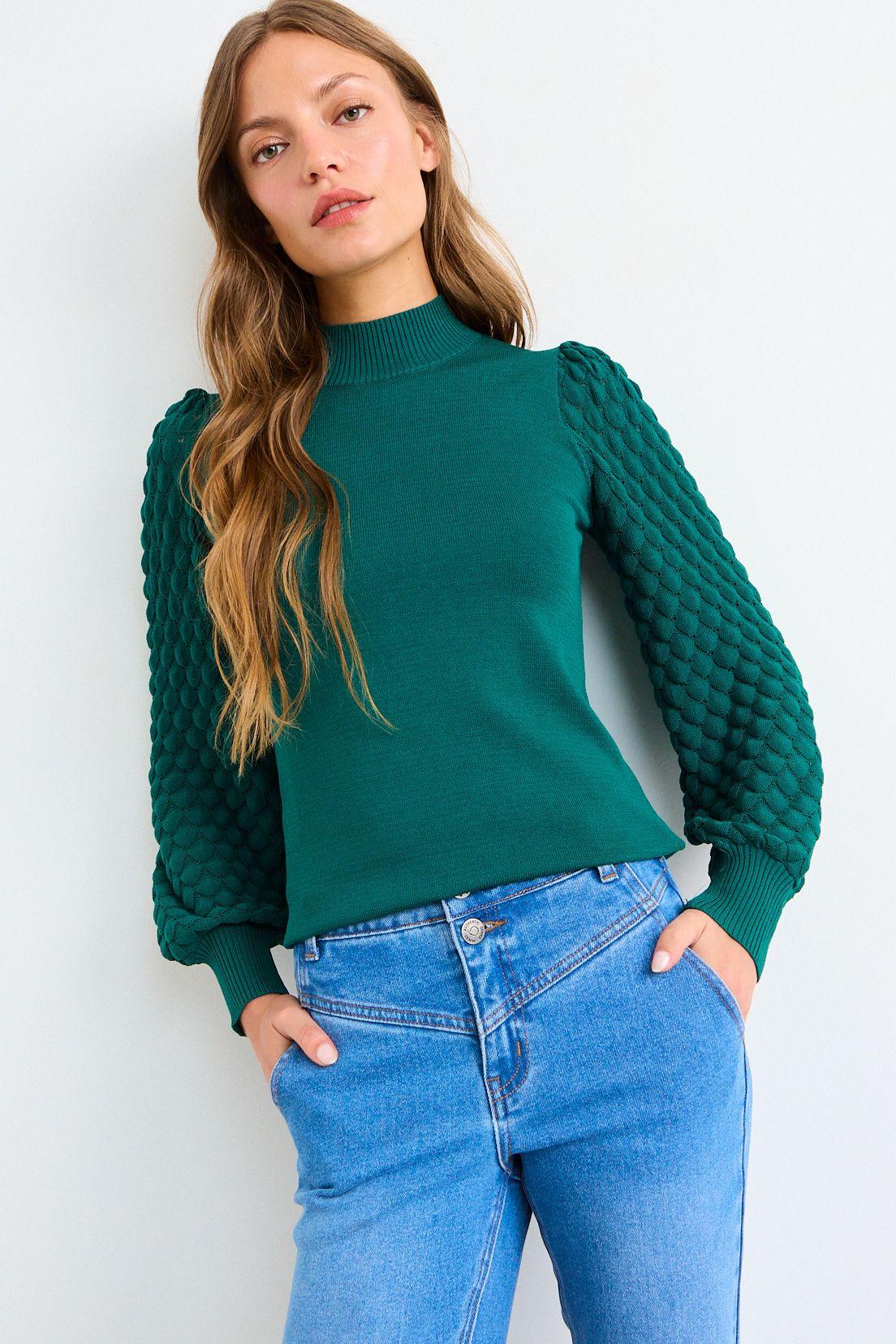 Sweater Liso Verde Oliva iO 18120126010107-0