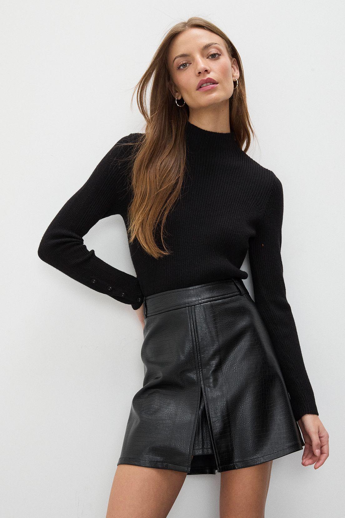 Sweater Liso Negro 18120125022102-0