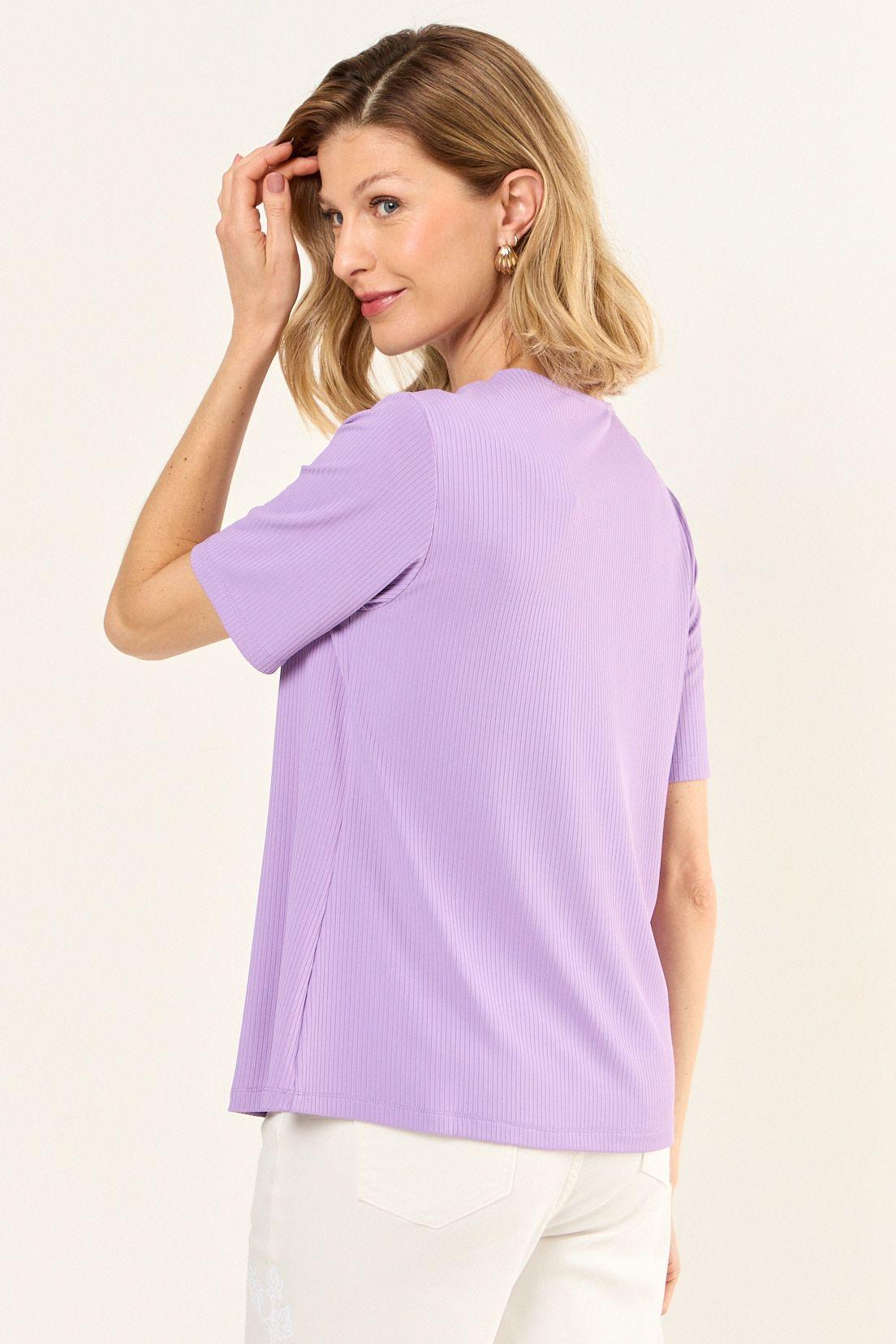 Polera Manga Corta Morado Ma Griffe 14202126001211-2