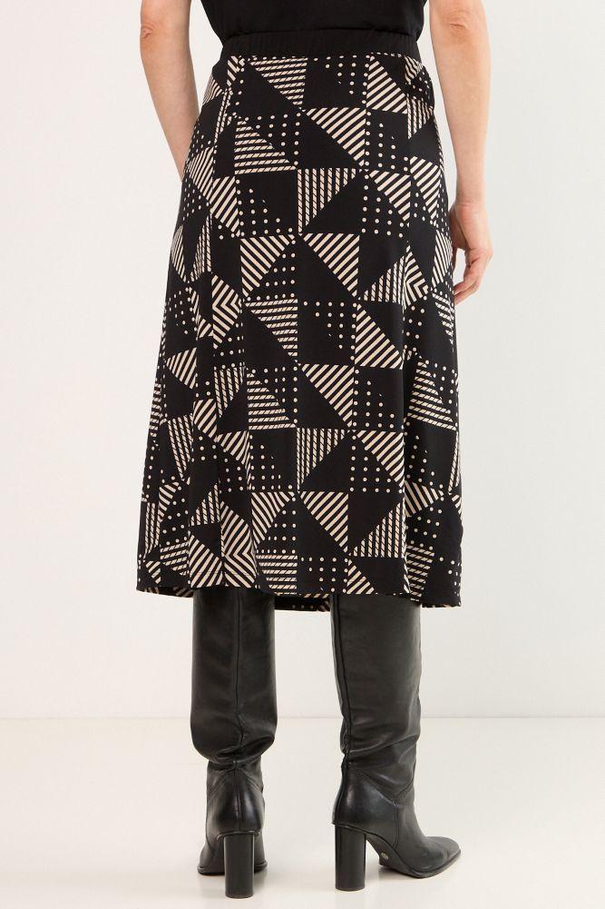 Falda Larga Negro Ma Griffe 12102225001102-3