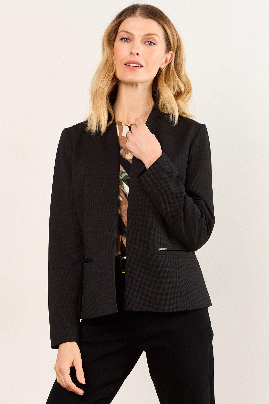 Blazer Sin Solapa Negro Ma Griffe 16002226053102-0