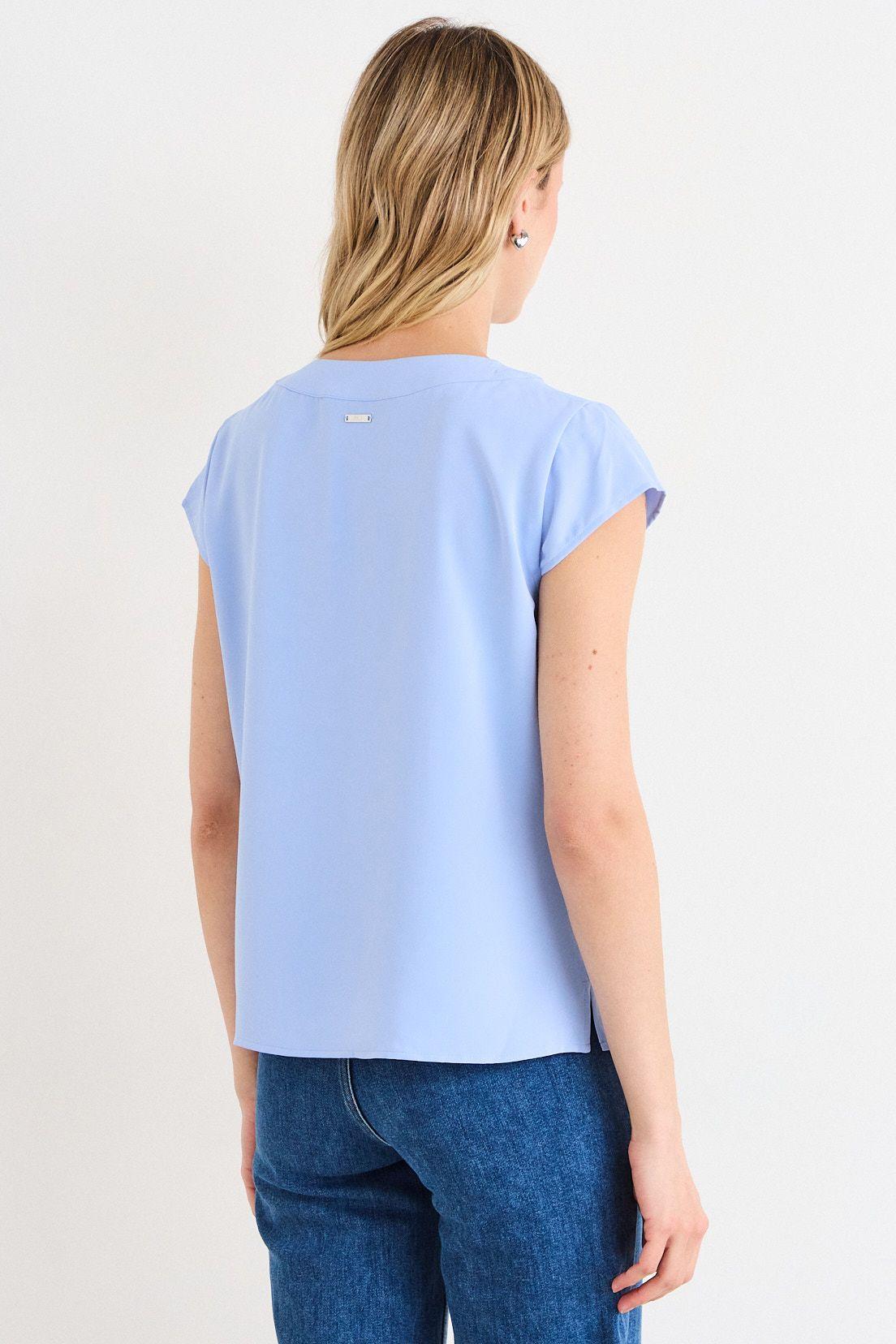 Blusas Manga Corta Celeste Ash 14007226057110-3