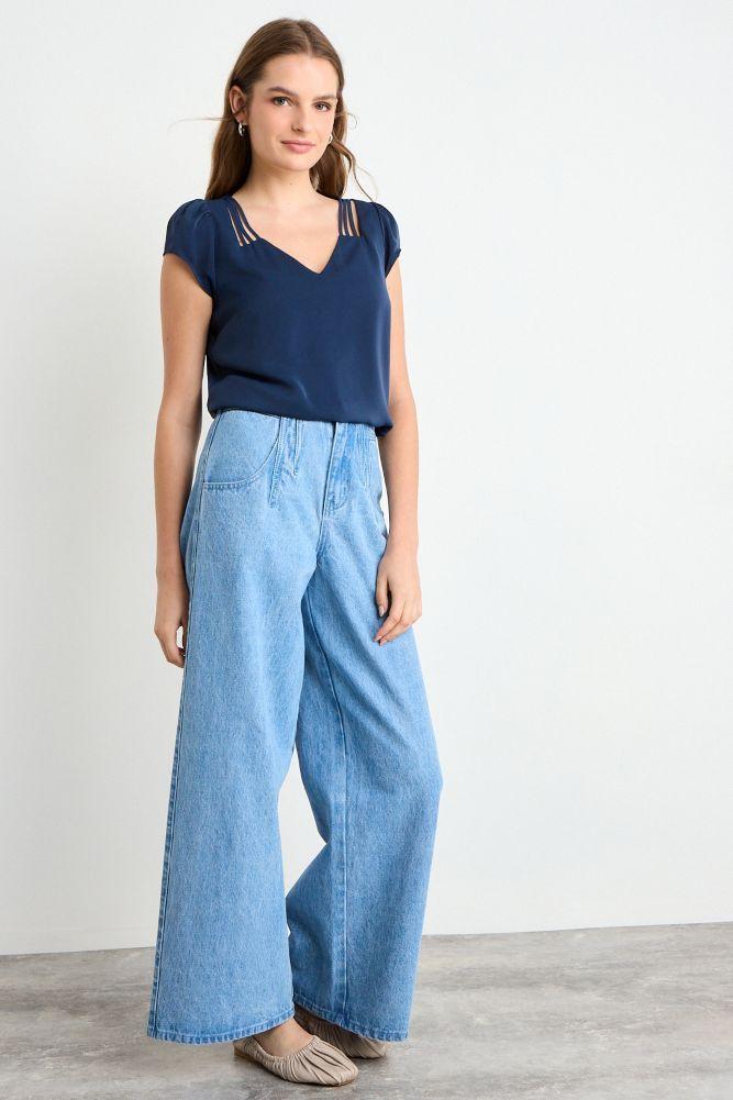 Blusa Lisa Azul iO 14020225062104-3