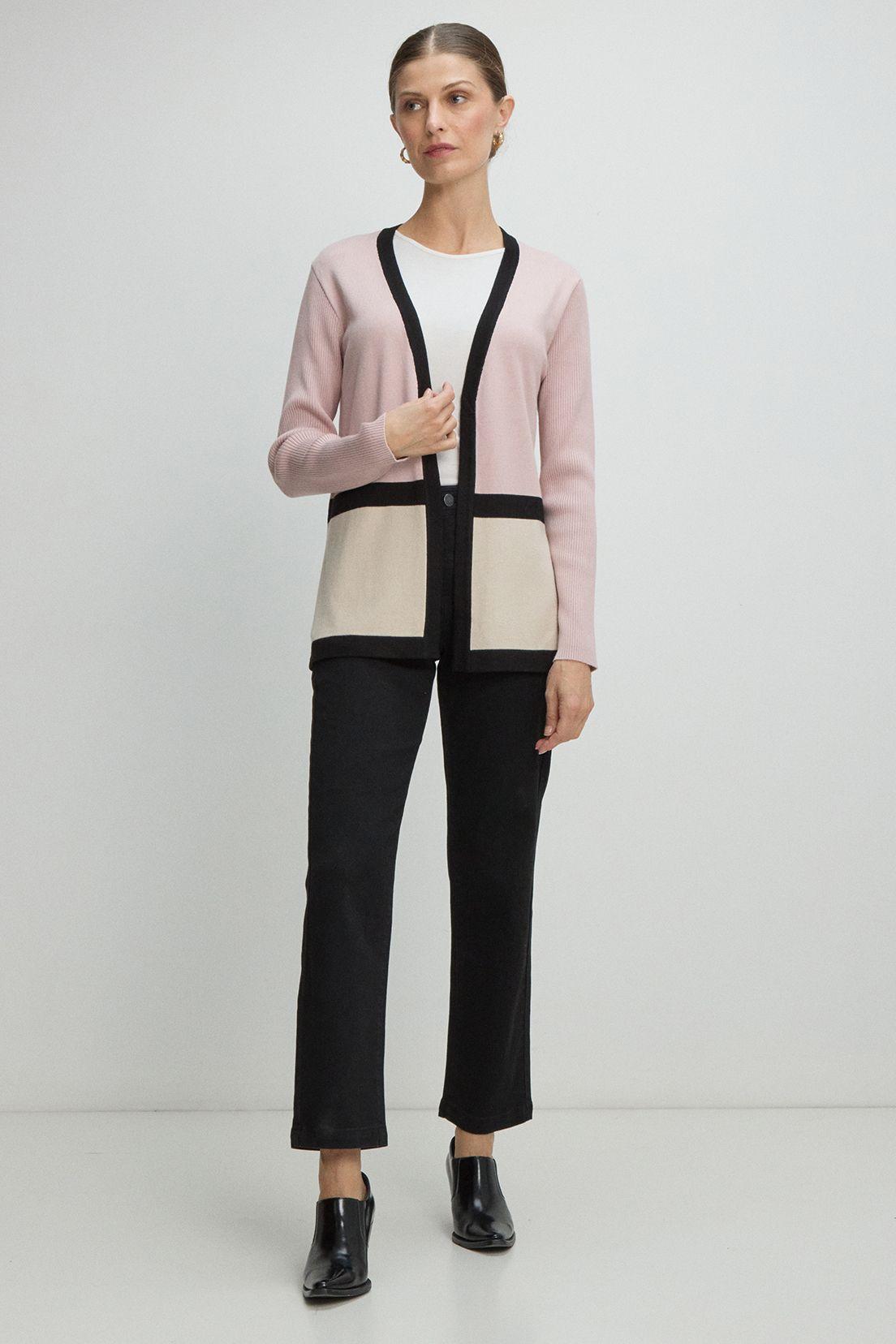 Cardigan Rosa Ma Griffe 18602225001123-0